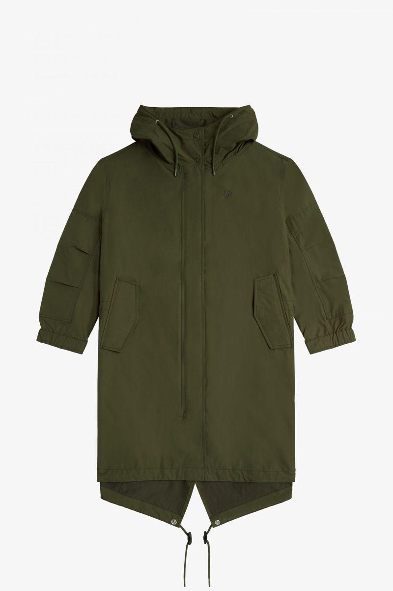 Green Fred Perry Shell Parka Women's Jackets | PH 1911PJJQ